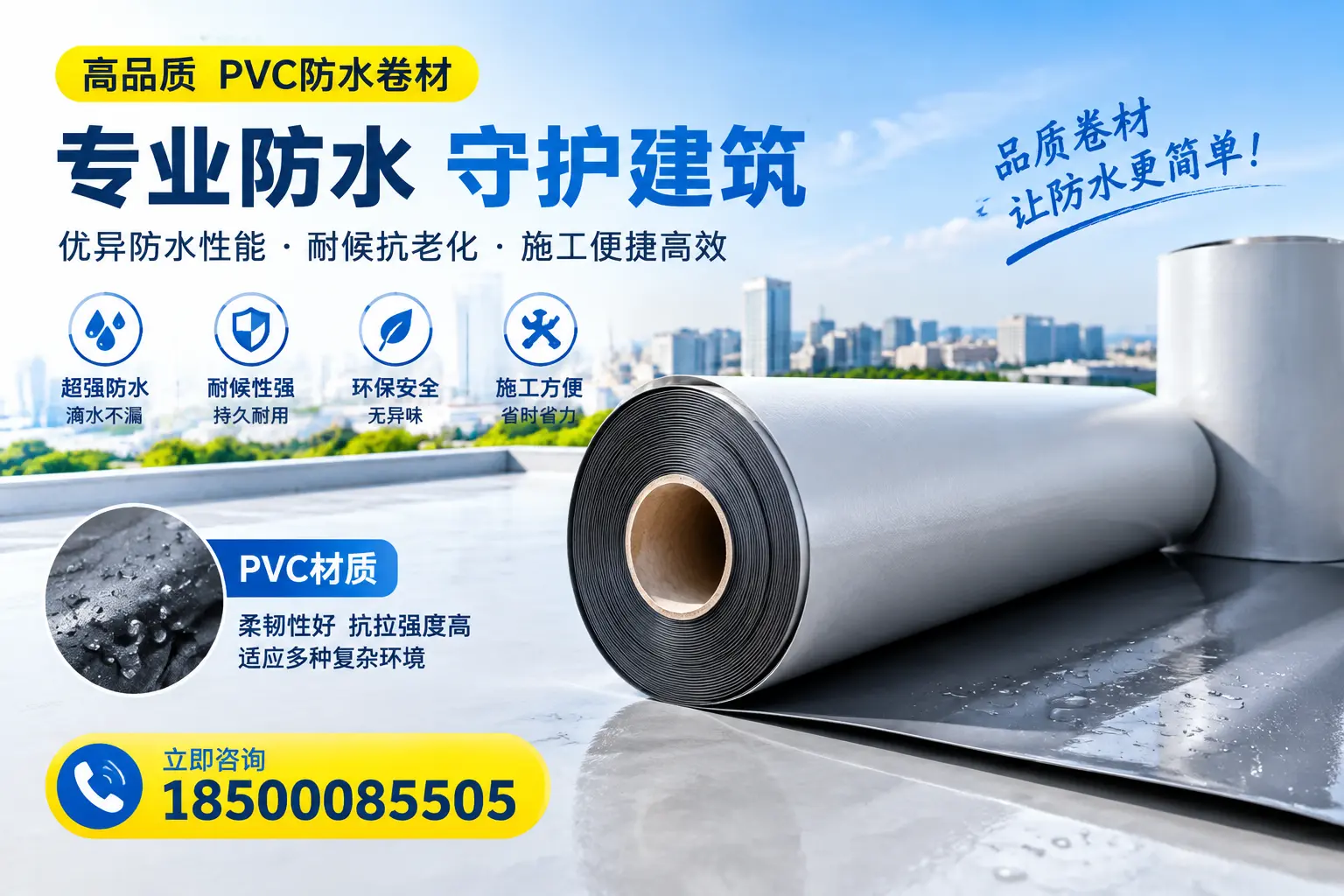 PVC防水卷材的安全性分析,大同居民需了解的知识